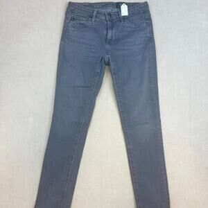 Adriano goldschmied ag high rise skinny jeans in gray size:23R sku:139-V01